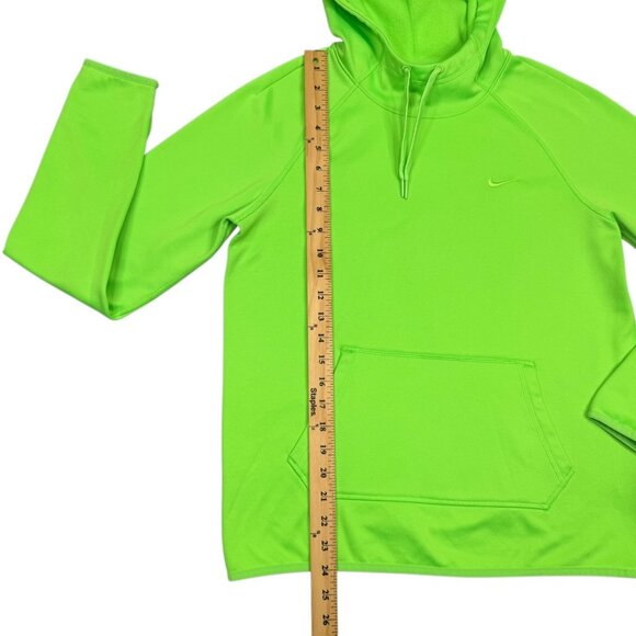 Nike Therma Fit Hoodie Womens Small S Neon Green Running Athletic 685459-380 - Picture 6 of 12